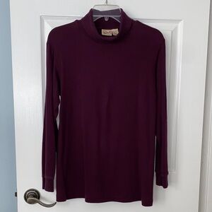 Woolrich Eggplant Purple Turtleneck Shirt